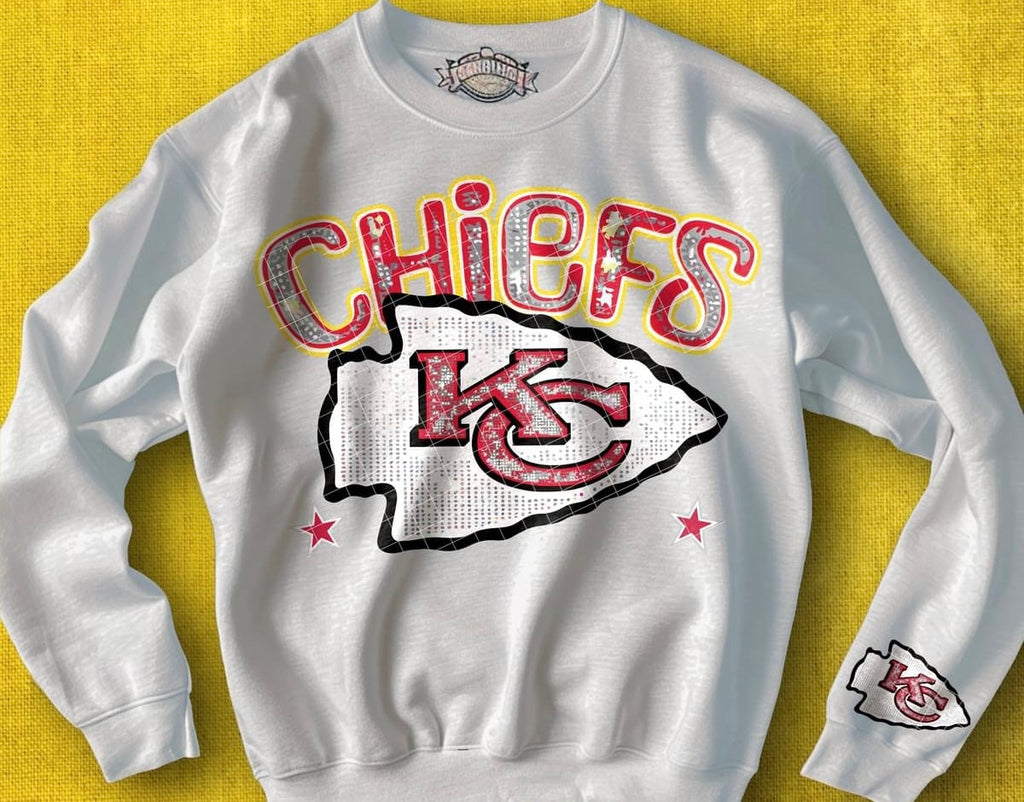 Faux Bling Football With Name | Hoodie