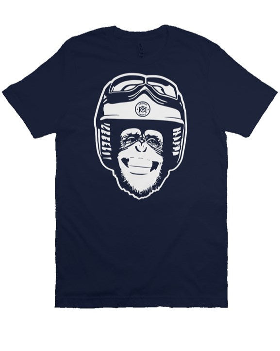 Moto Monkey T-shirt (white ink)