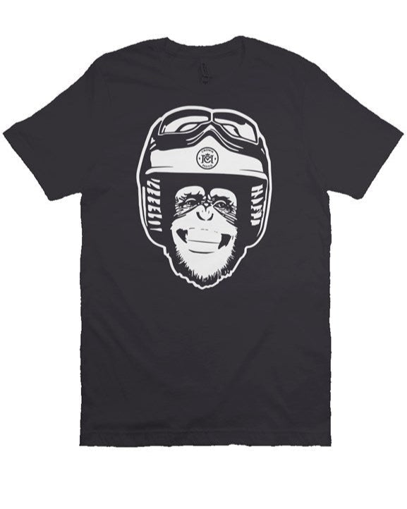 Moto Monkey T-shirt (white ink)
