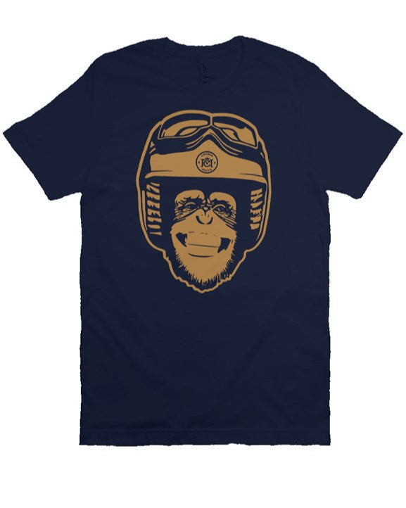 Moto Monkey T-shirt (copper ink)
