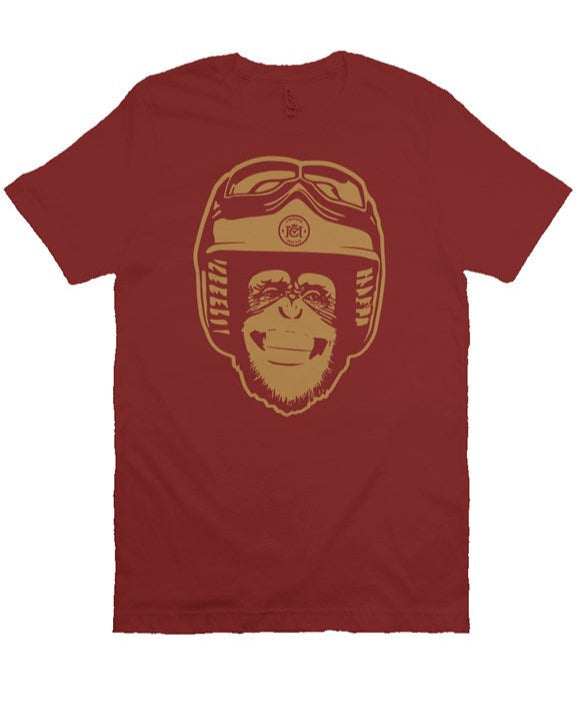Moto Monkey T-shirt (copper ink)
