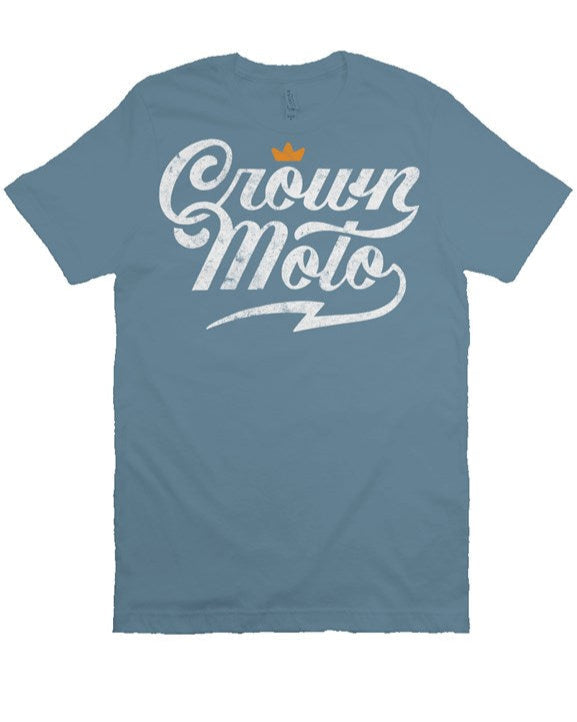 Crown Moto Vintage Script Logo T-shirt