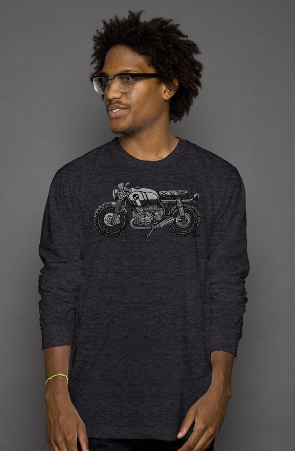 Vintage BMW Motorcycle by Henri Long Sleeve T-Shirt