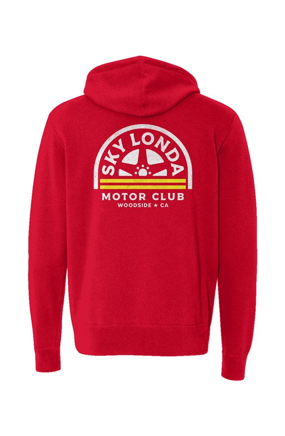 Sky Londa Motor Club Roller Lightweight Full-Zip Hoodie