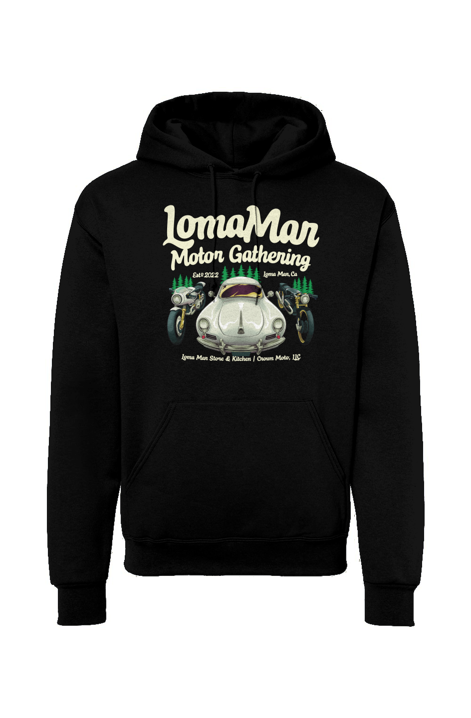 Loma Mar Motor Gathering Official Hooded Sweatshirt