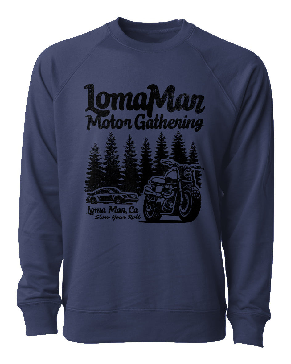 Loma Mar Motor Gathering Terry Crewneck Sweatshirt