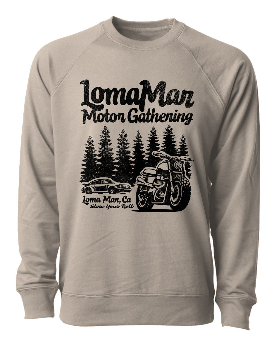 Loma Mar Motor Gathering Terry Crewneck Sweatshirt