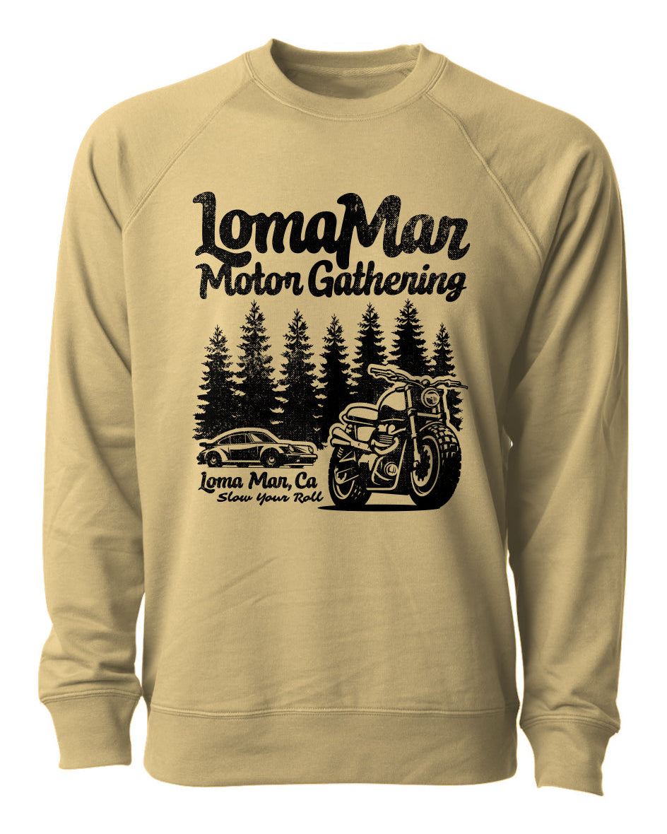 Loma Mar Motor Gathering Terry Crewneck Sweatshirt