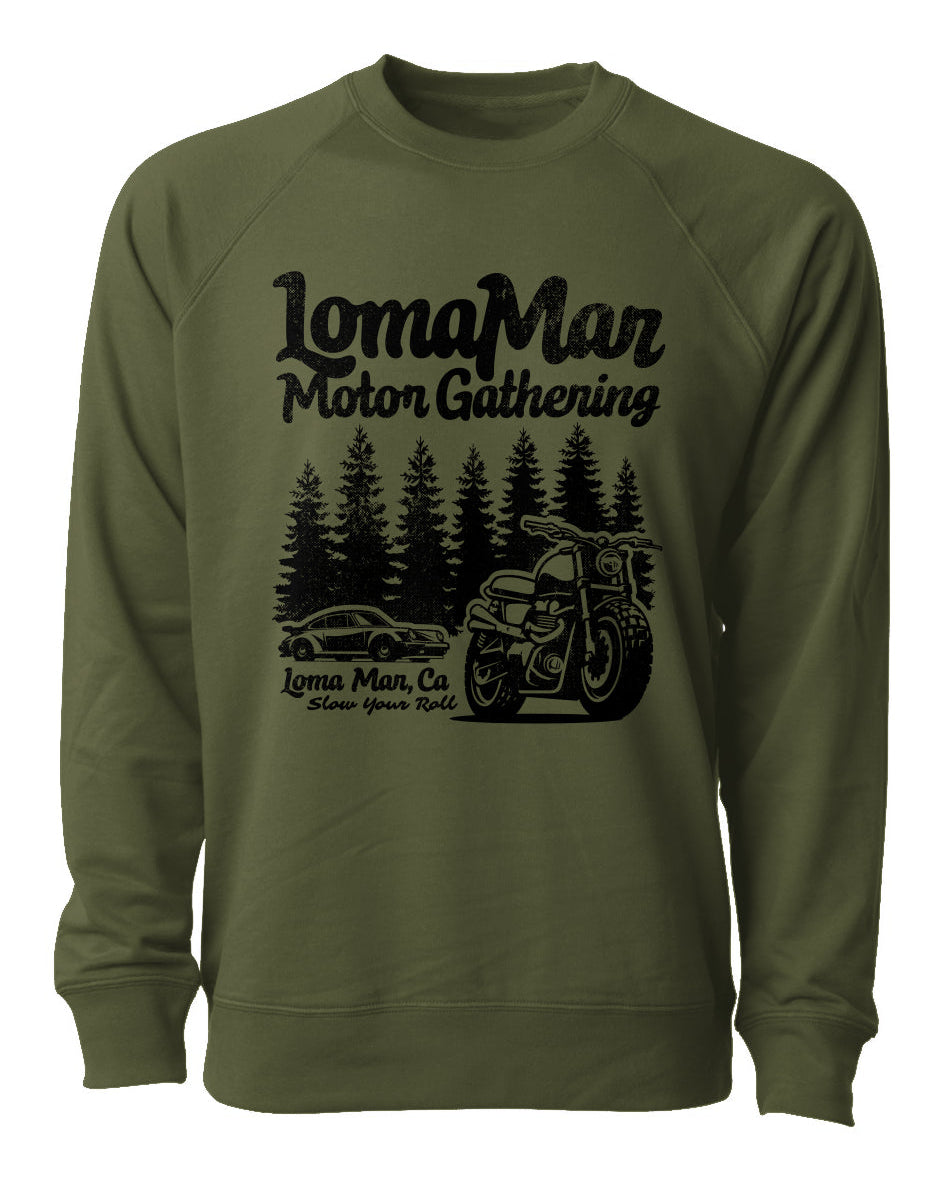 Loma Mar Motor Gathering Terry Crewneck Sweatshirt