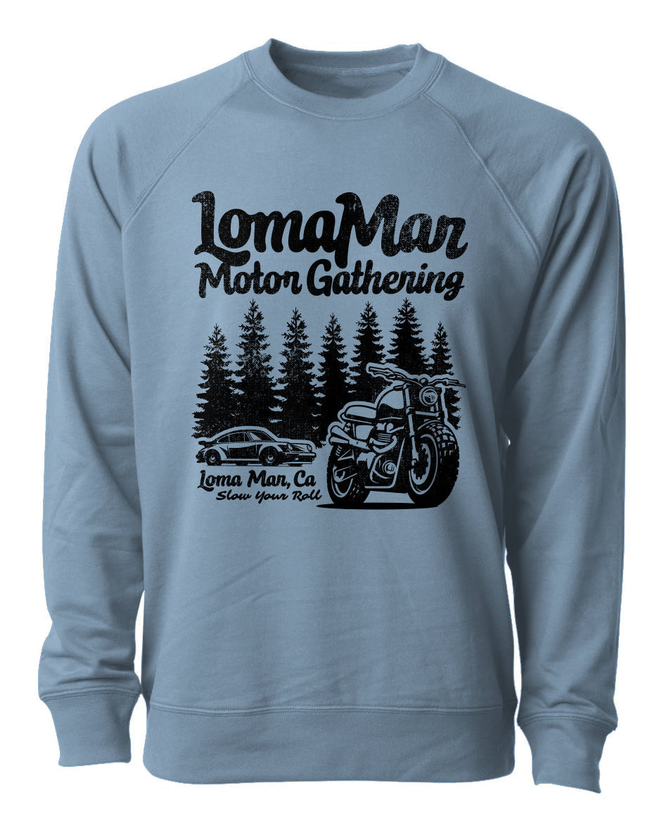 Loma Mar Motor Gathering Terry Crewneck Sweatshirt