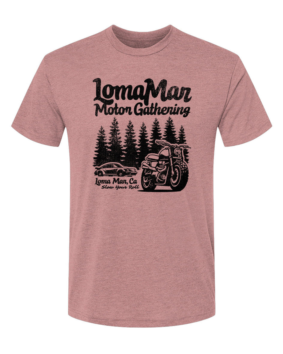 Loma Mar Motor Gathering Triblend Short Sleeve Crew