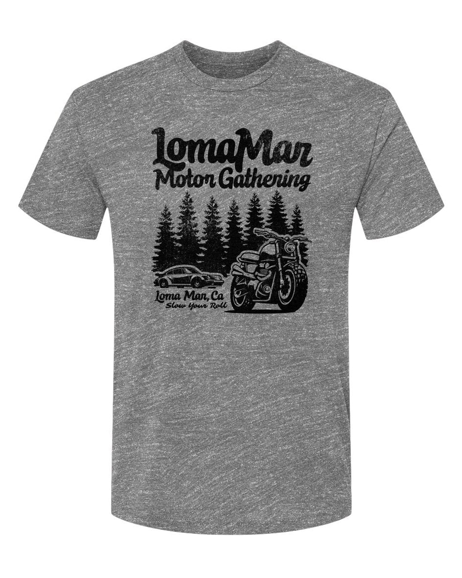 Loma Mar Motor Gathering Triblend Short Sleeve Crew