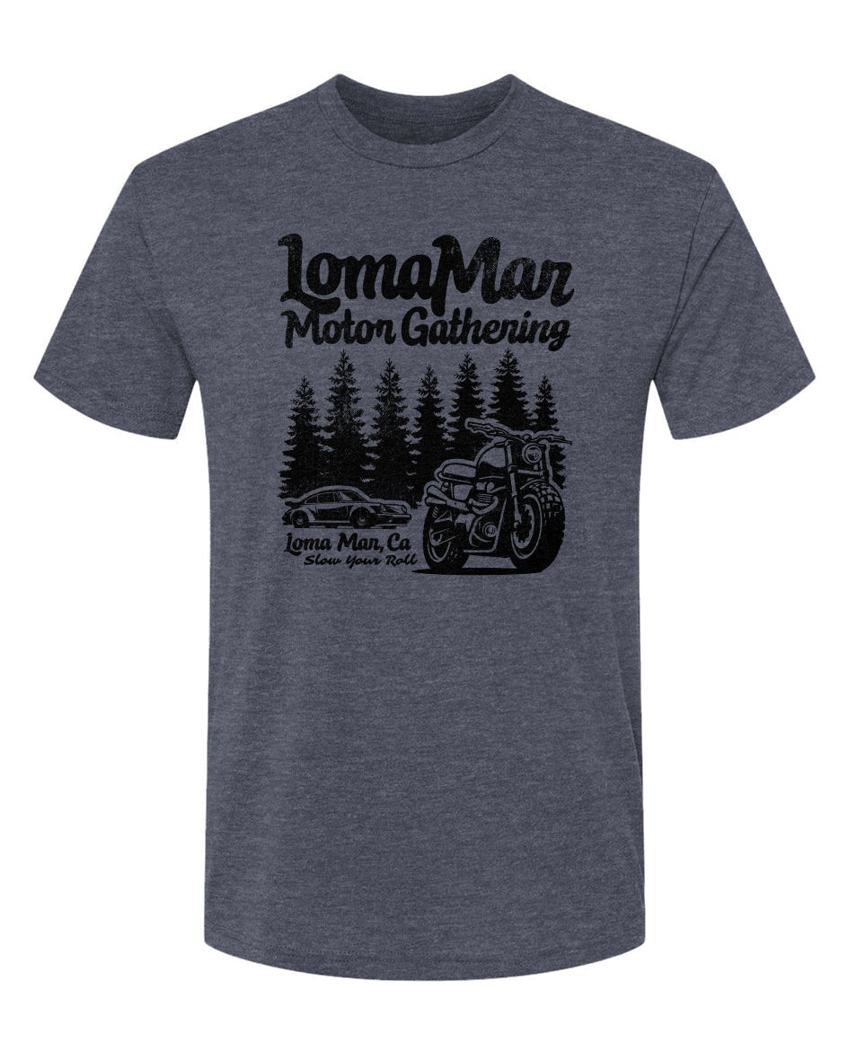 Loma Mar Motor Gathering Triblend Short Sleeve Crew