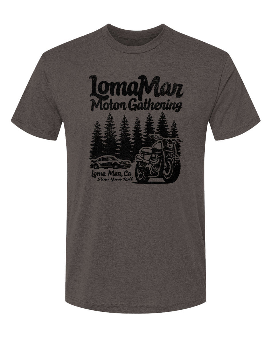 Loma Mar Motor Gathering Triblend Short Sleeve Crew