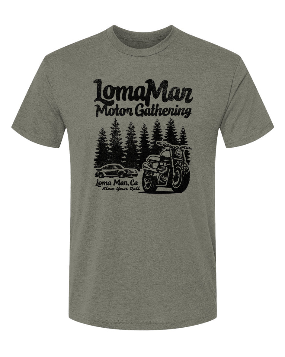 Loma Mar Motor Gathering Triblend Short Sleeve Crew