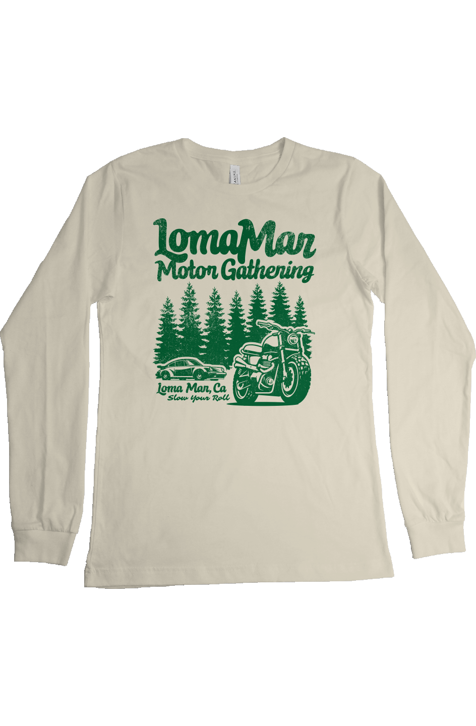 Loma Mar Motor Gathering Long Sleeve (green ink)