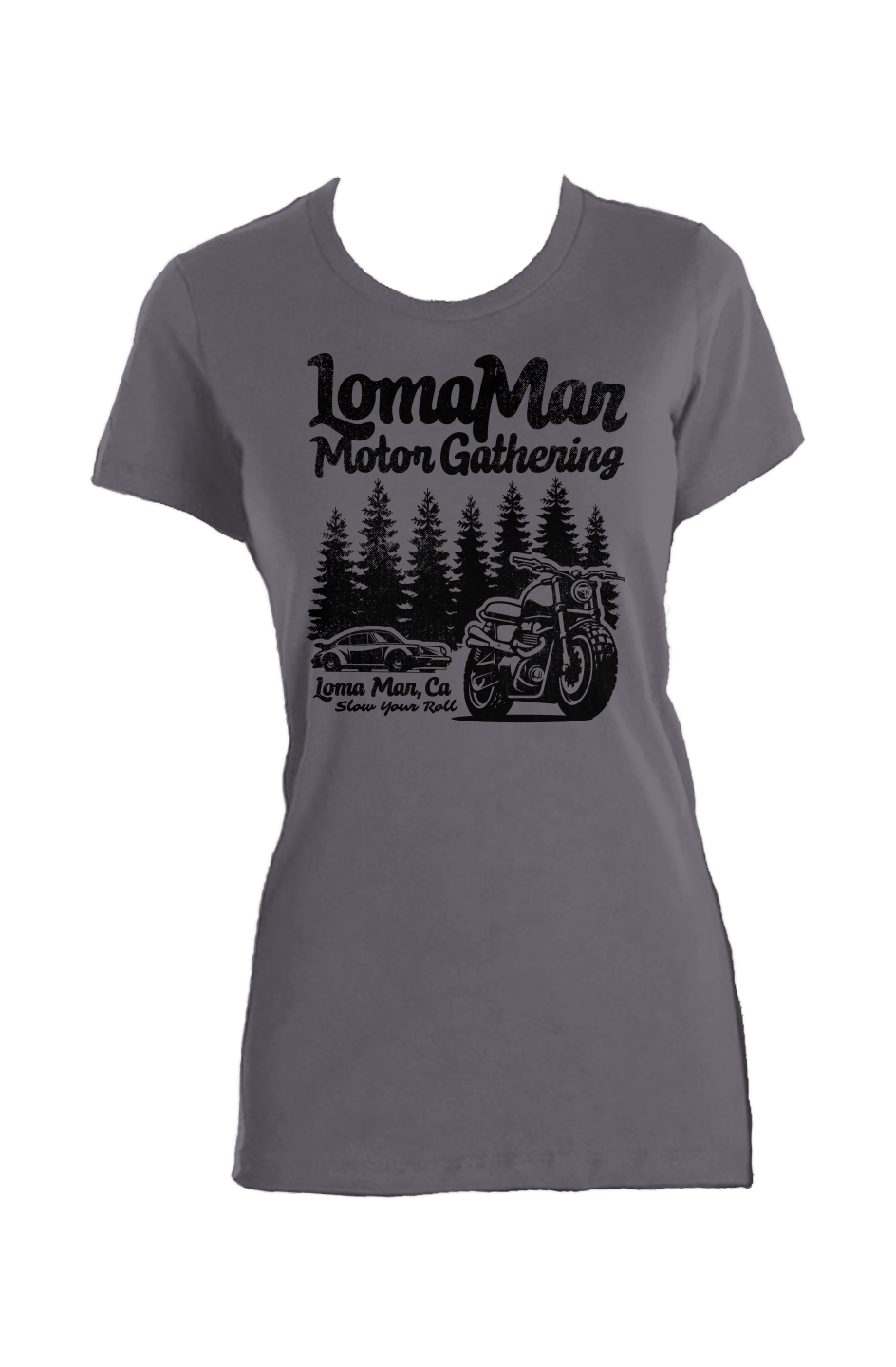 Loma Mar Motor Gathering Ladies T (Made in USA)