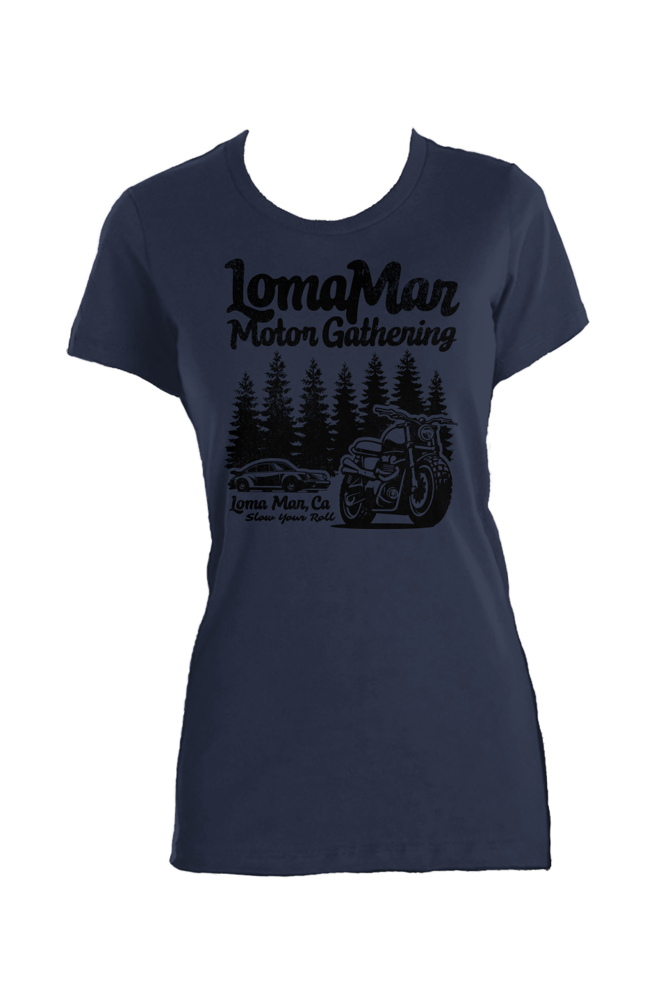 Loma Mar Motor Gathering Ladies T (Made in USA)