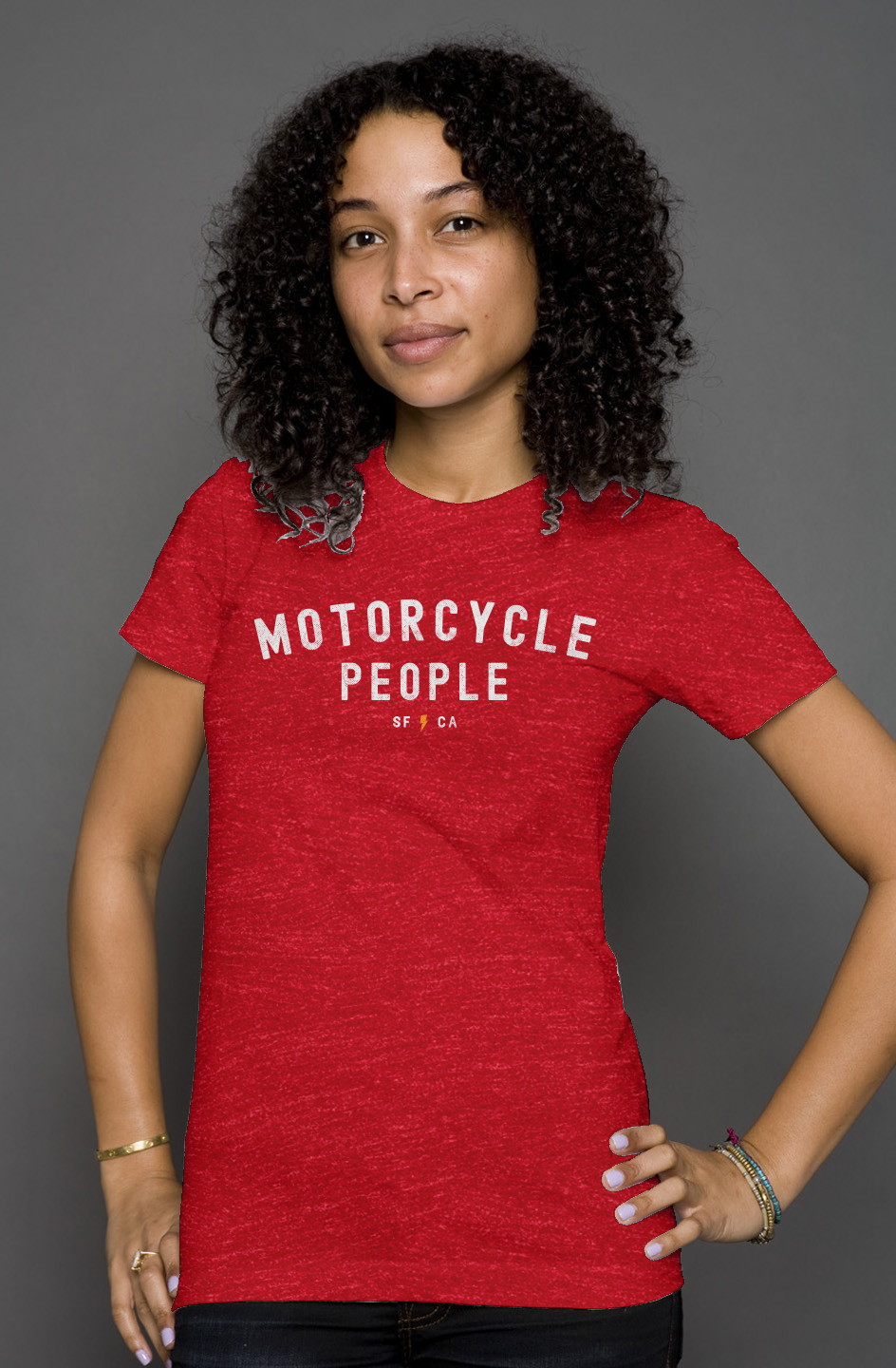 Motorcycle People Women's Heather T