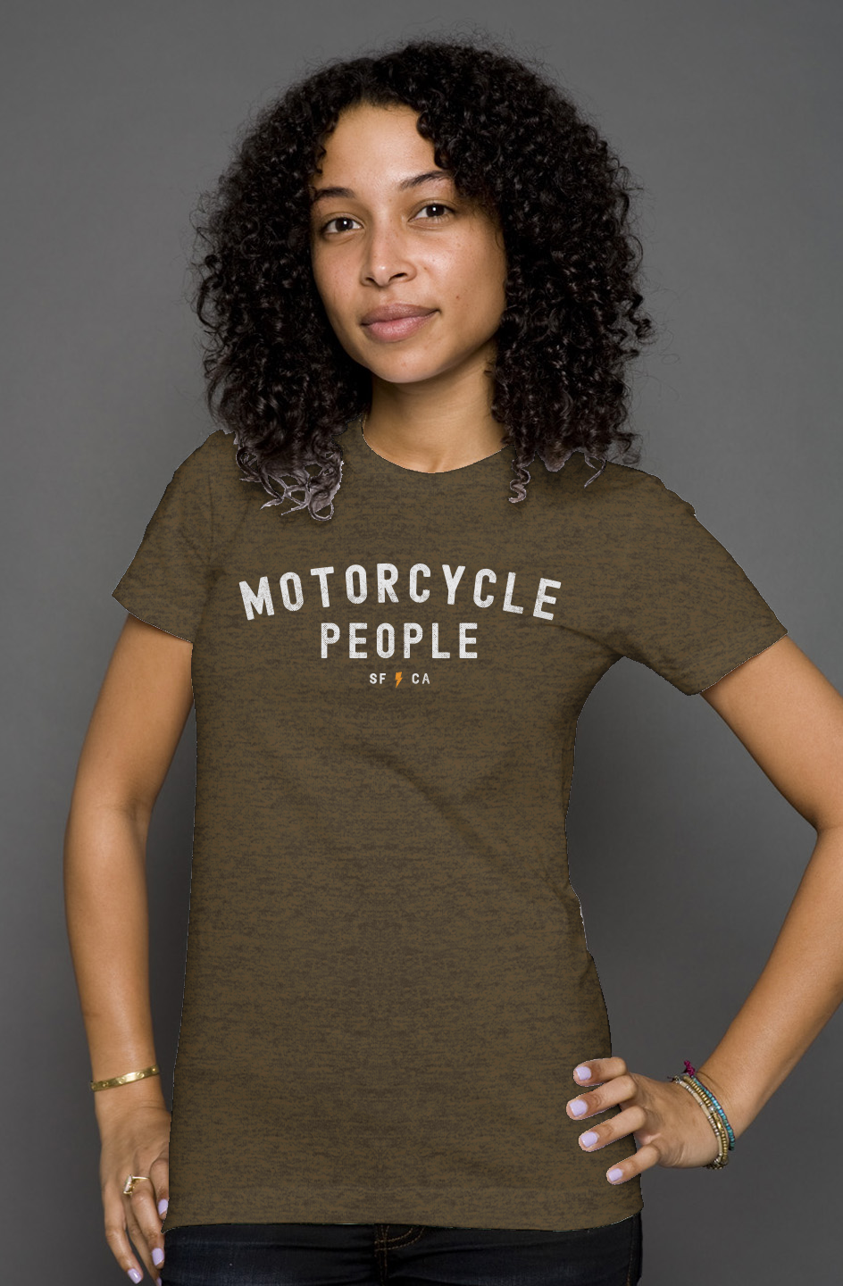 Motorcycle People Women's Heather T