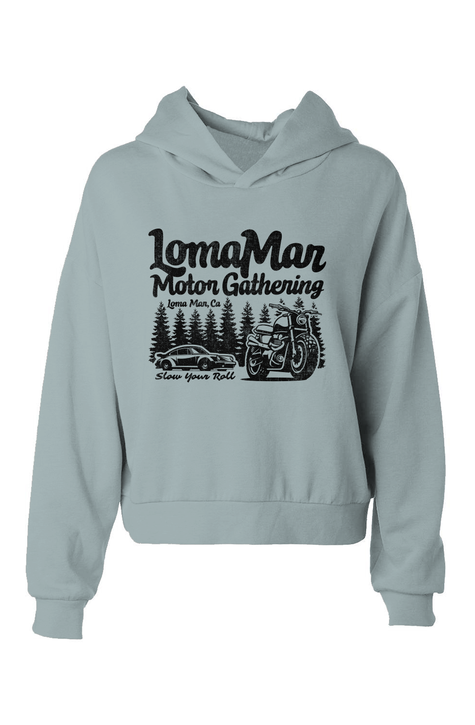 Loma Mar Motor Gathering Women's Hip Length Hoodie