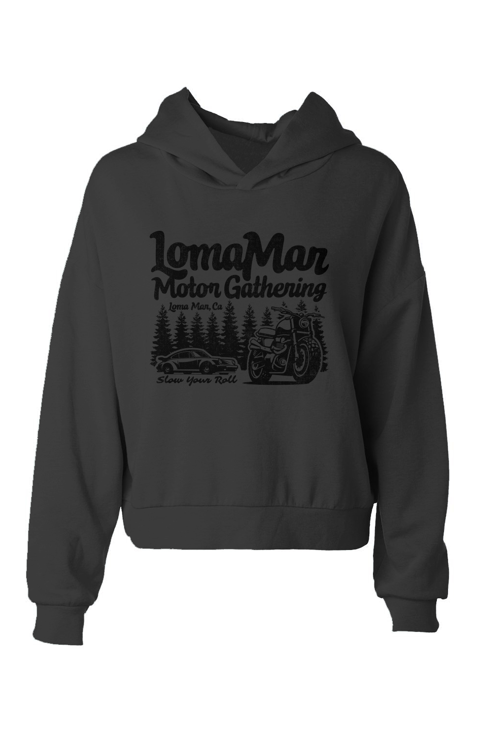 Loma Mar Motor Gathering Women's Hip Length Hoodie