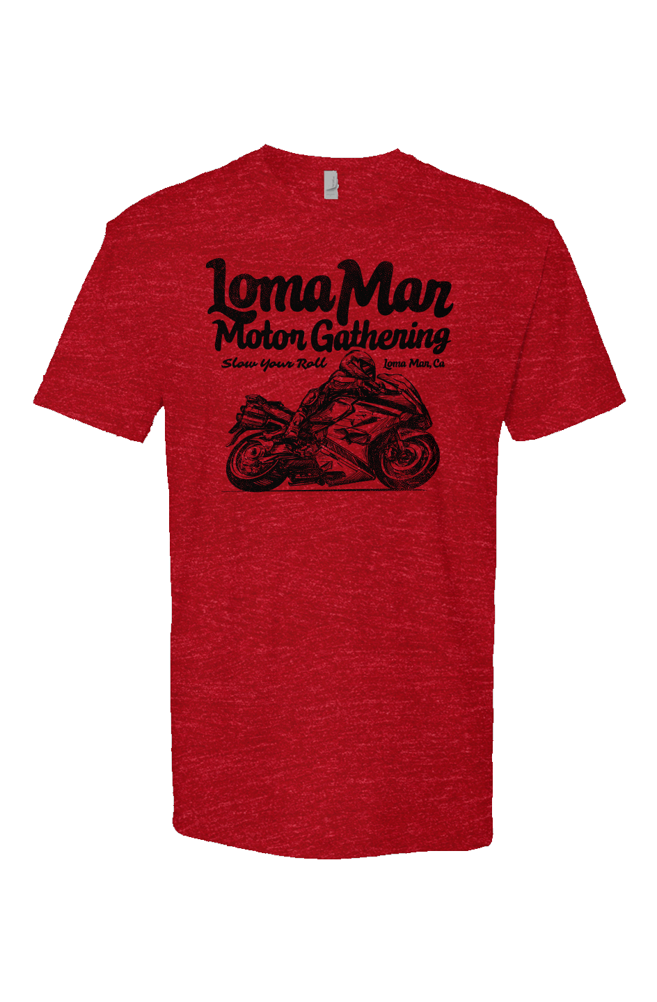 Loma Mar Motor Gathering Sketch Heather T-shirt