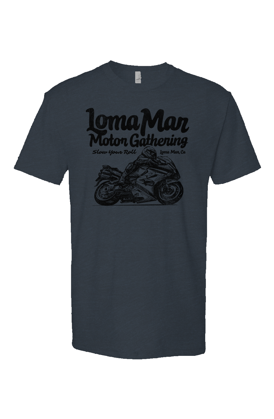 Loma Mar Motor Gathering Sketch Heather T-shirt