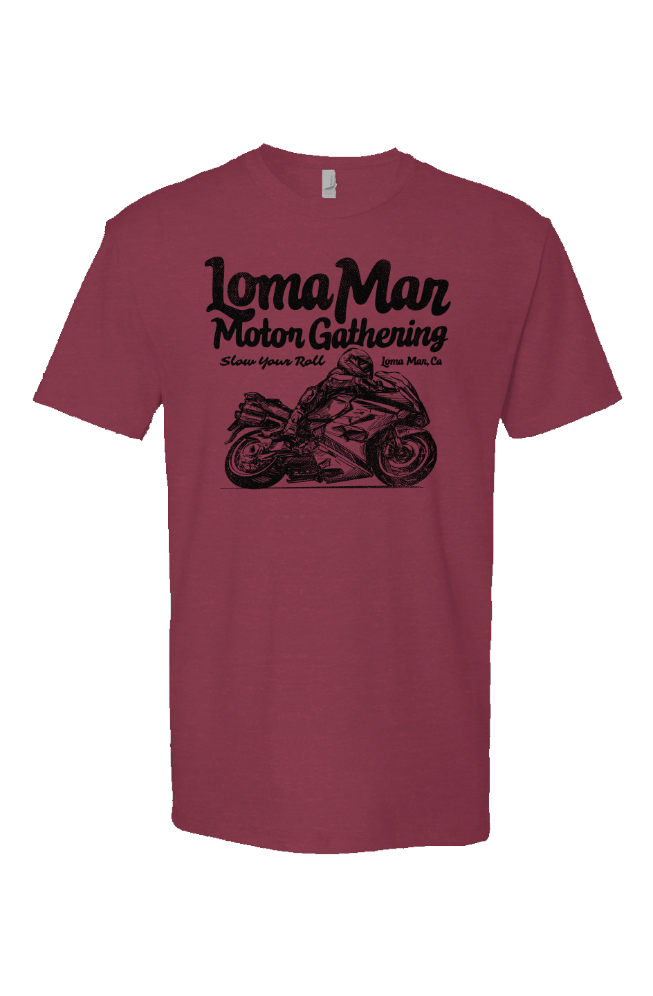 Loma Mar Motor Gathering Sketch Heather T-shirt