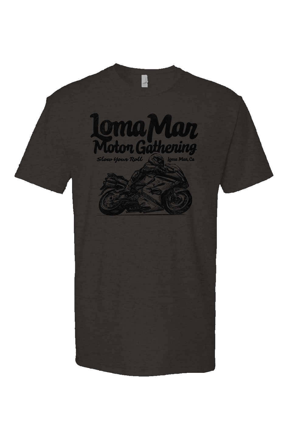 Loma Mar Motor Gathering Sketch Heather T-shirt