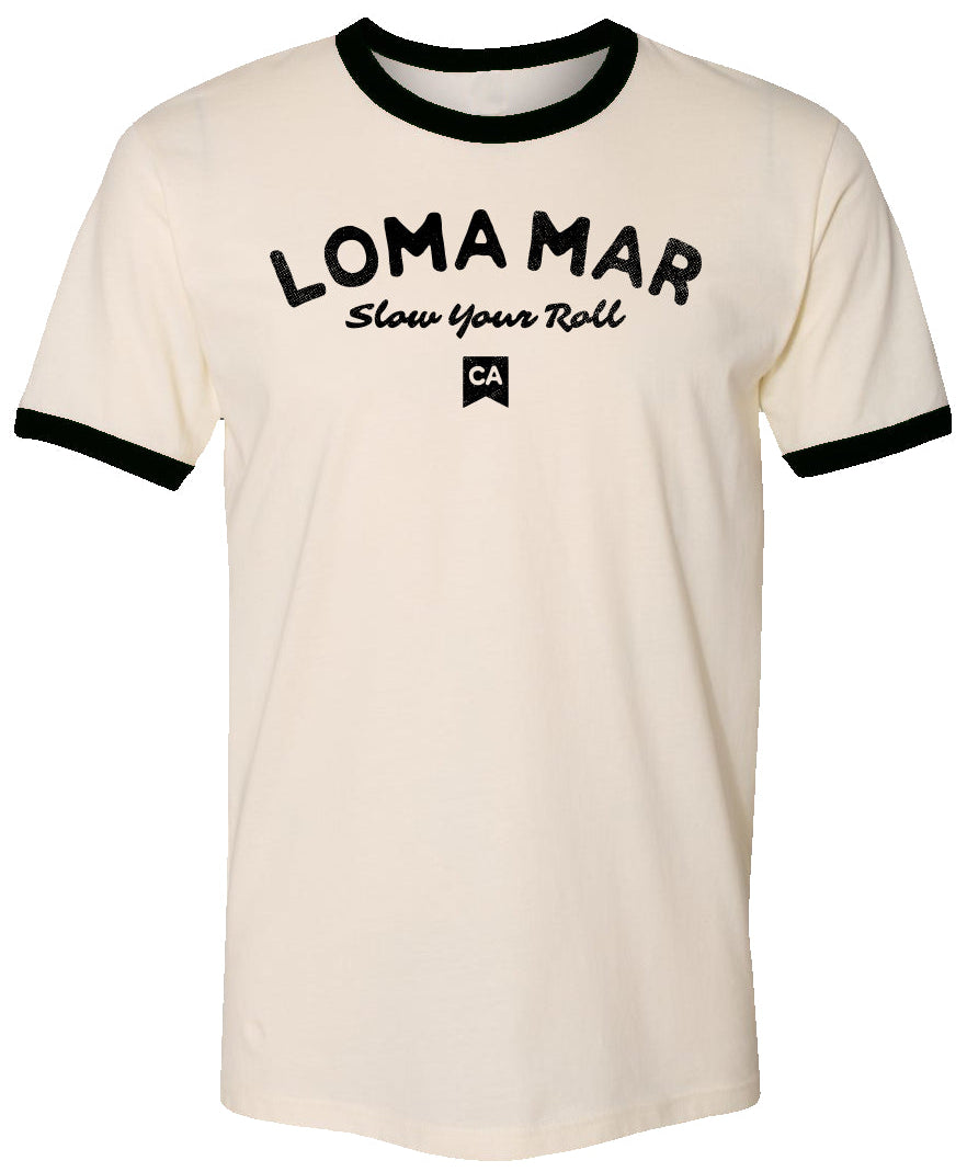 Loma Mar "Slow Your Roll" Vintage Ringer Tee