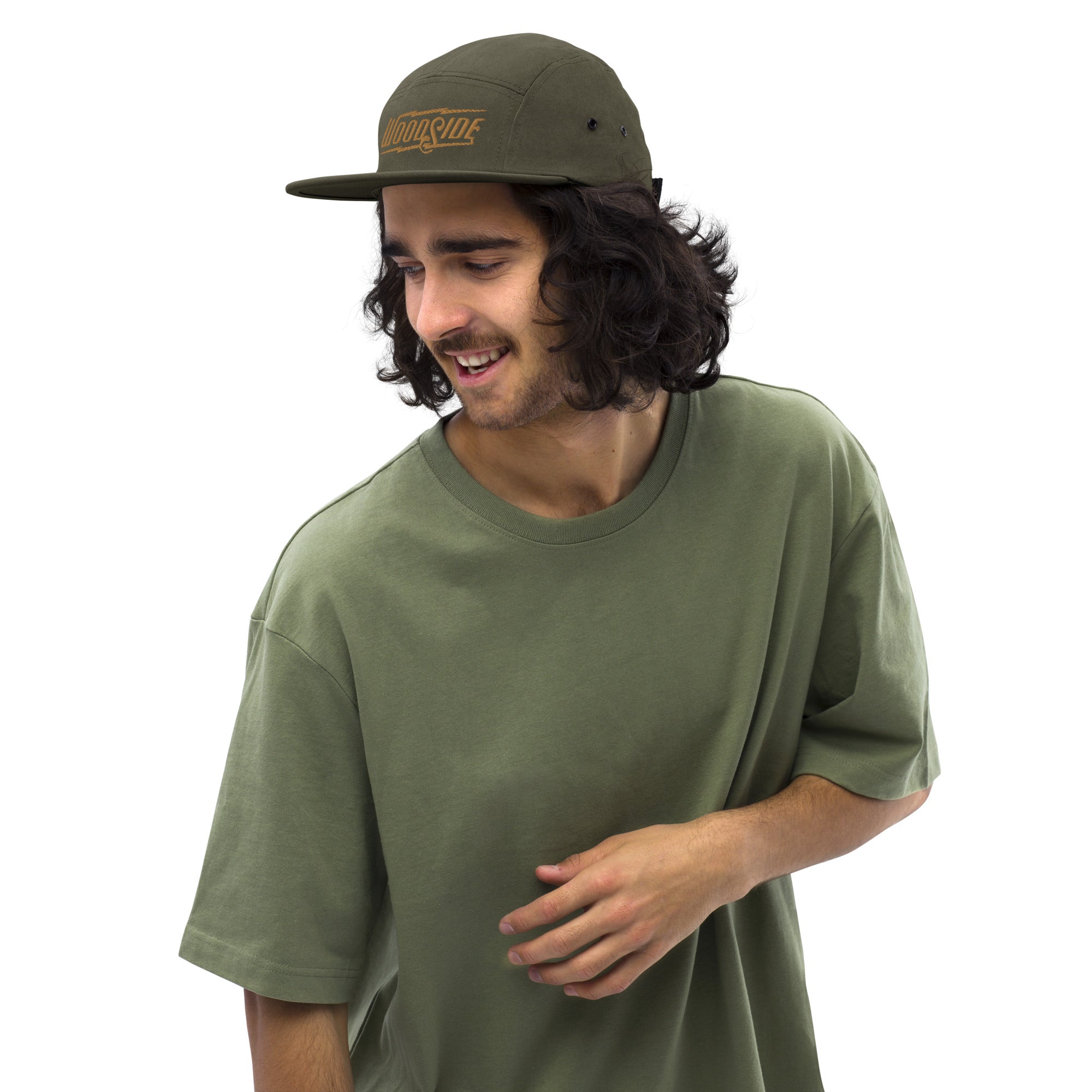 Woodside Brand Embroidered Logo Camper Hat