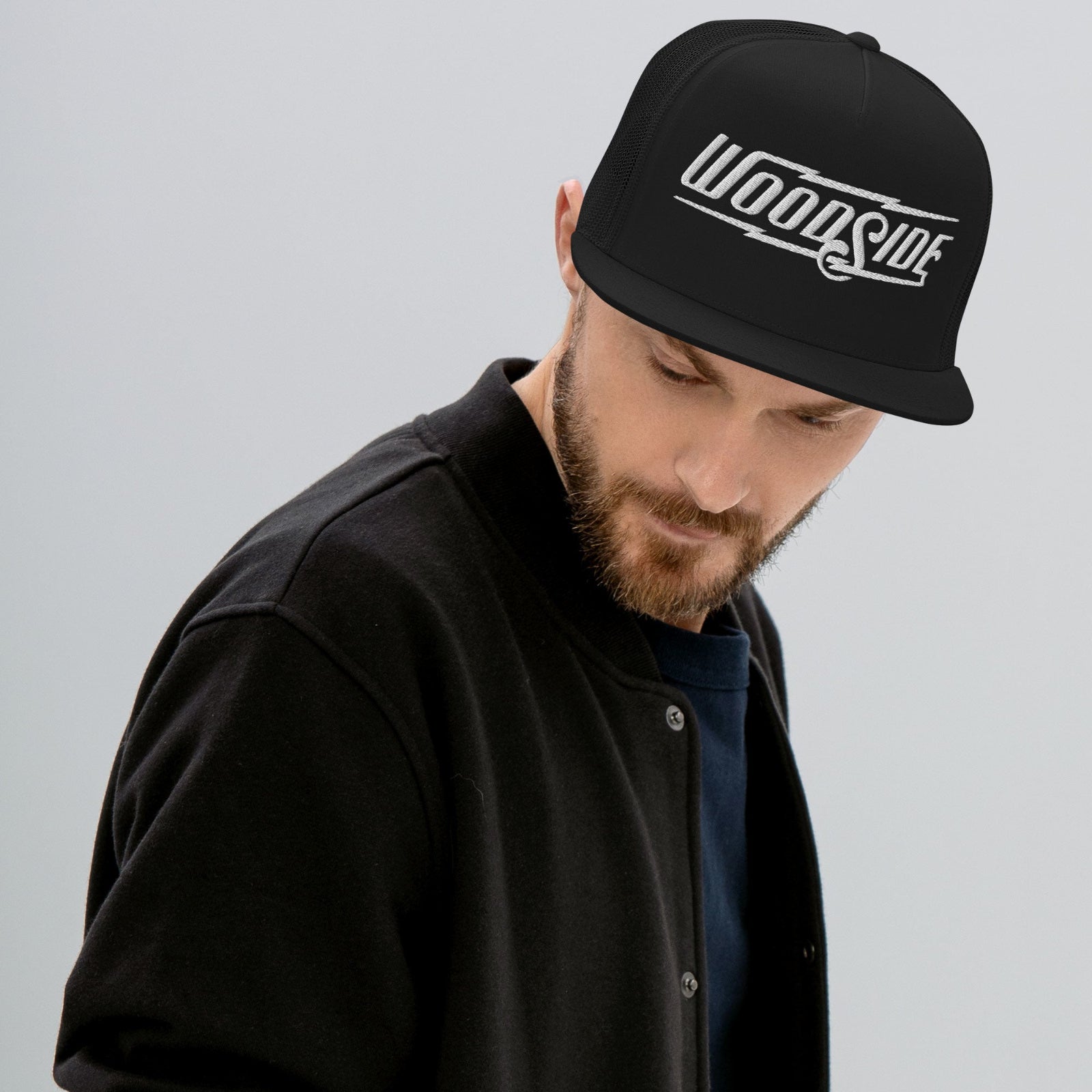 Woodside Brand Embroidered Trucker Hat