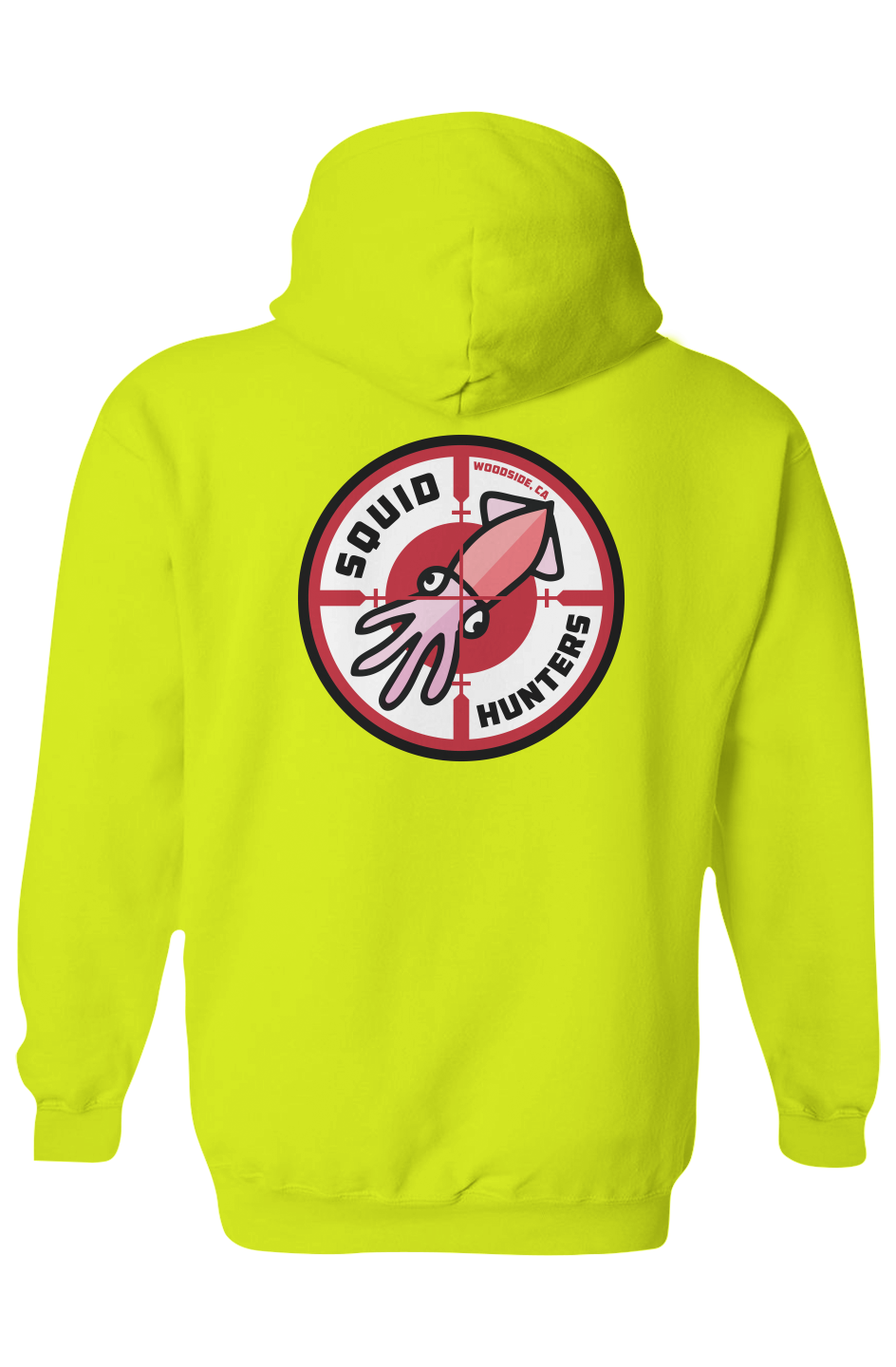 Squid Hunters Hi-Viz Hooded Sweatshirt