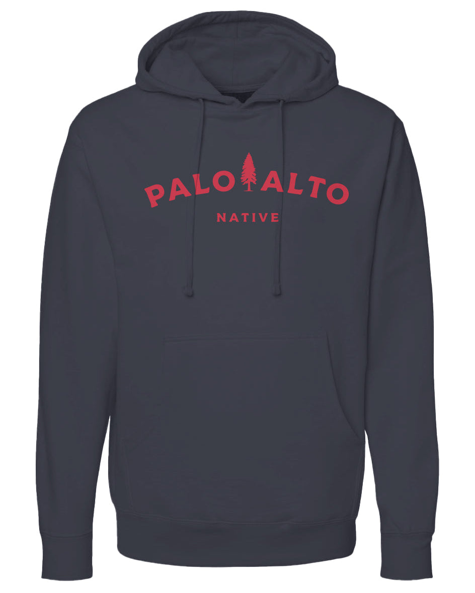 Palo Alto Native Hoodie (red ink)