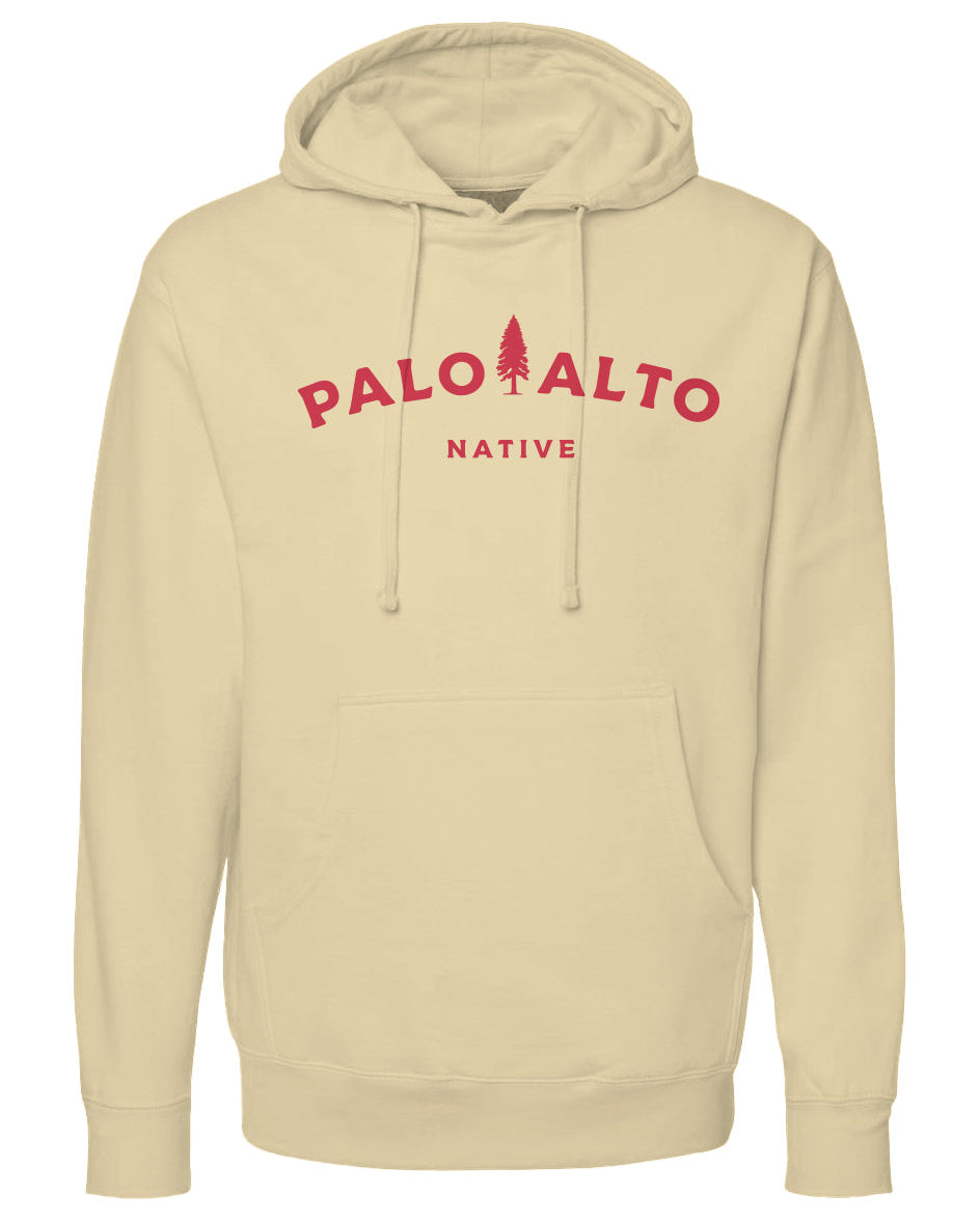 Palo Alto Native Hoodie (red ink)