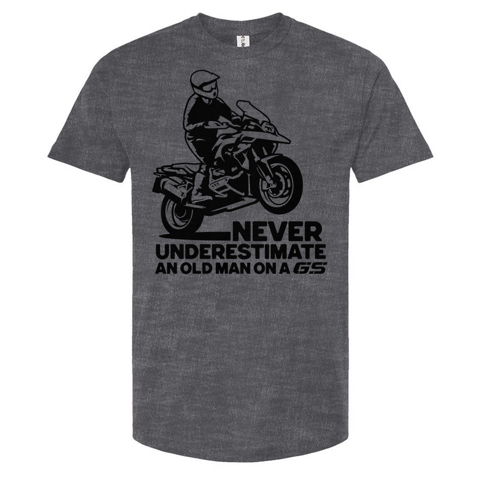 Never Underestimate an Old Man on a GS T-shirt (v1)
