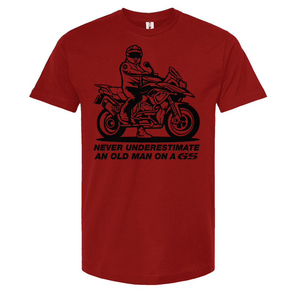Never Underestimate an Old Man on a GS T-Shirt (v2)