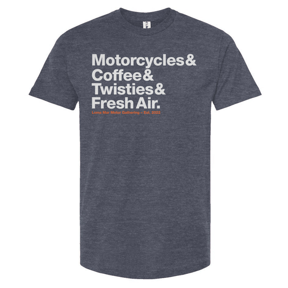 Loma Mar Motor Gathering Motorcyclist T-Shirt