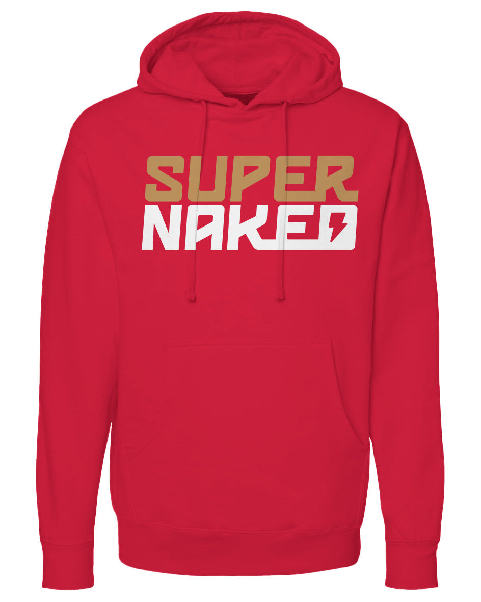 SUPERNAKED Stacked Gold Logo Hoodie