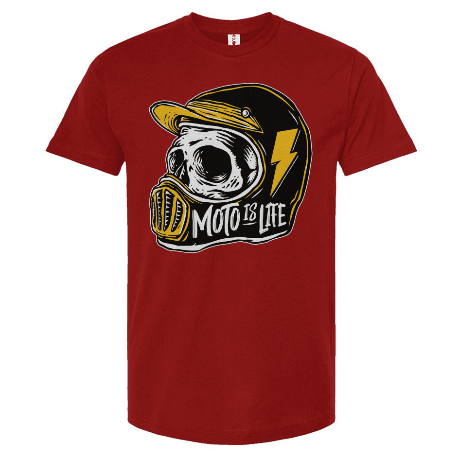 Moto is Life - Solid Skull T-Shirt