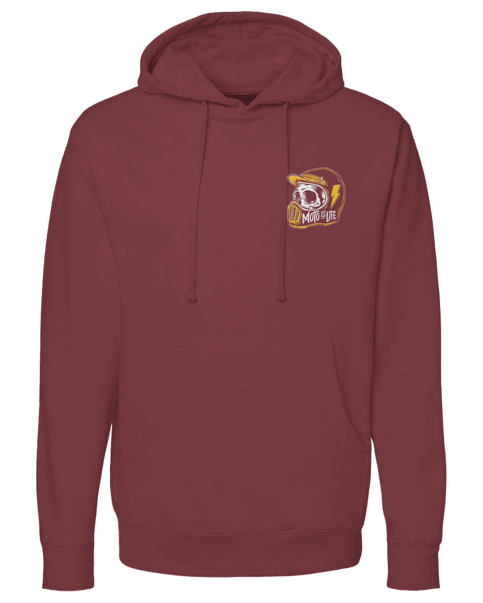 Moto is Life - Skull Pullover Hoodie