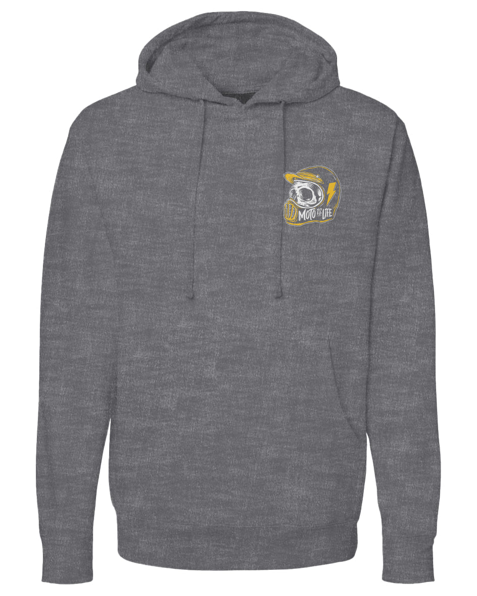 Moto is Life - Skull Pullover Hoodie