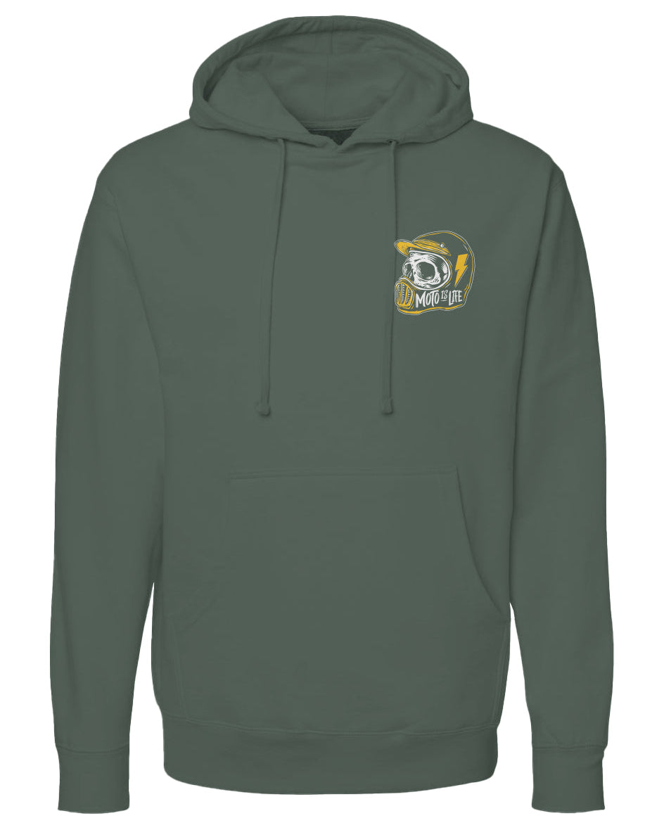 Moto is Life - Skull Pullover Hoodie