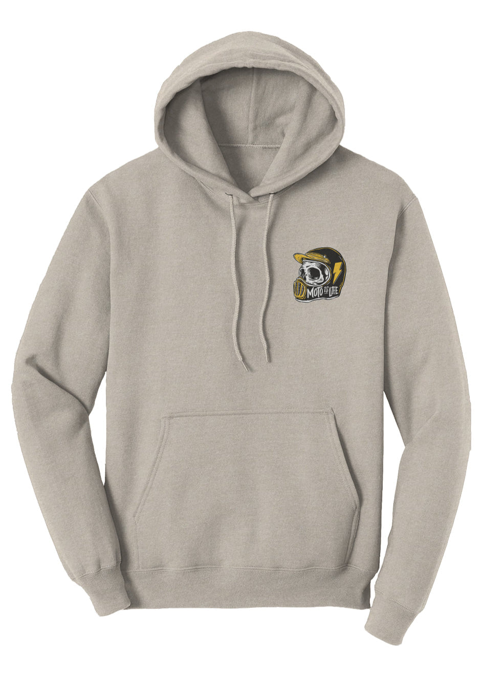 Moto is Life - Solid Skull Pullover Hoodie