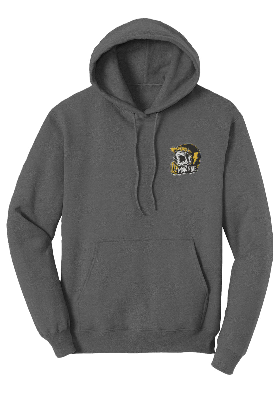 Moto is Life - Solid Skull Pullover Hoodie