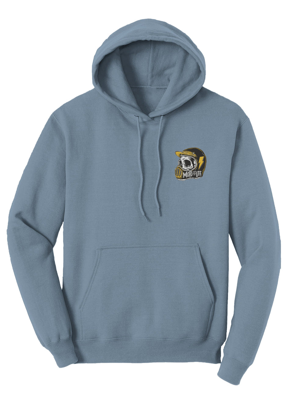 Moto is Life - Solid Skull Pullover Hoodie