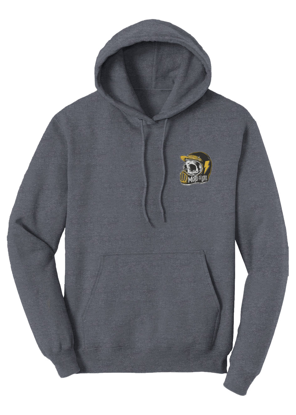 Moto is Life - Solid Skull Pullover Hoodie