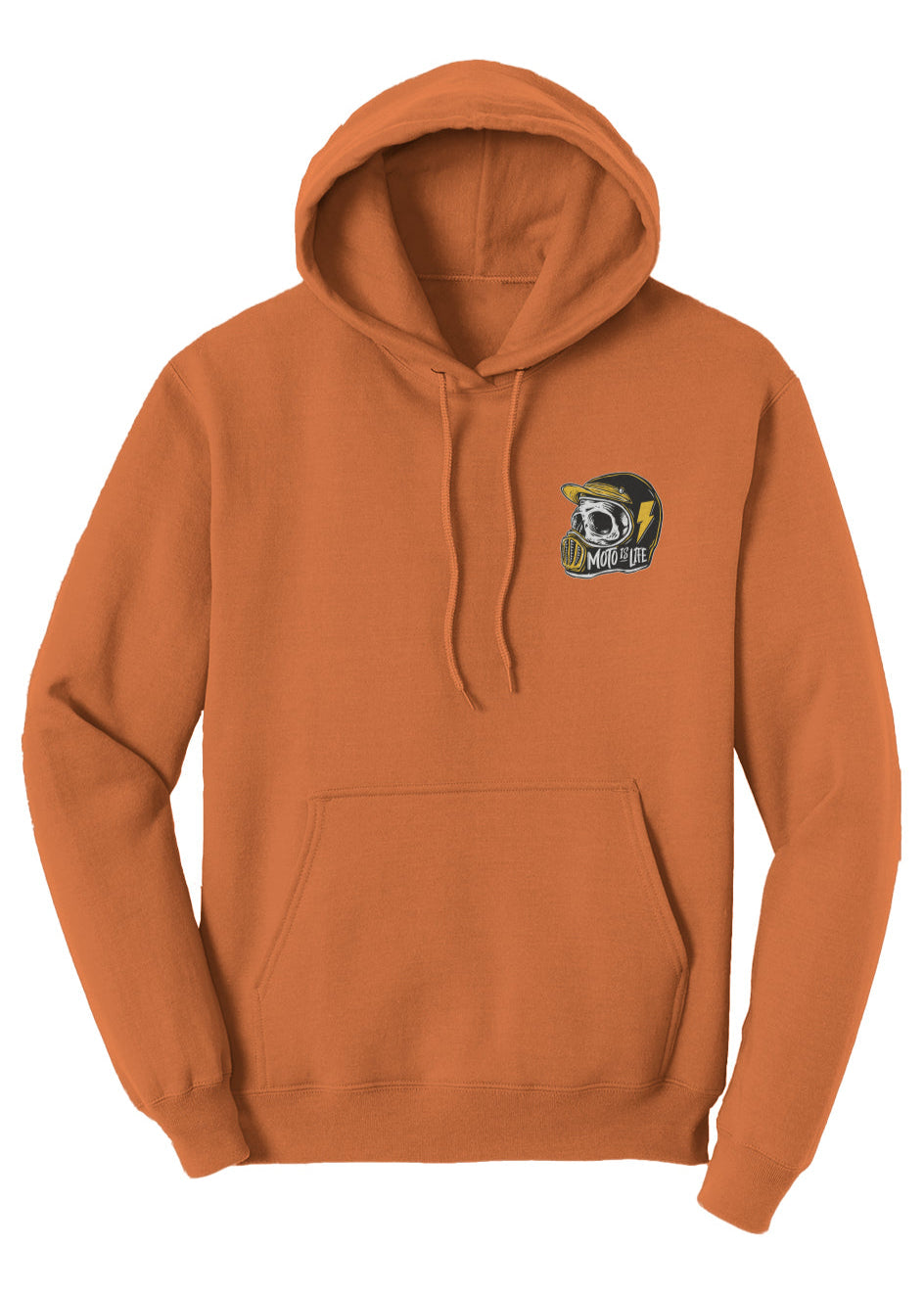 Moto is Life - Solid Skull Pullover Hoodie