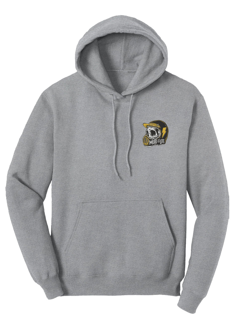Moto is Life - Solid Skull Pullover Hoodie